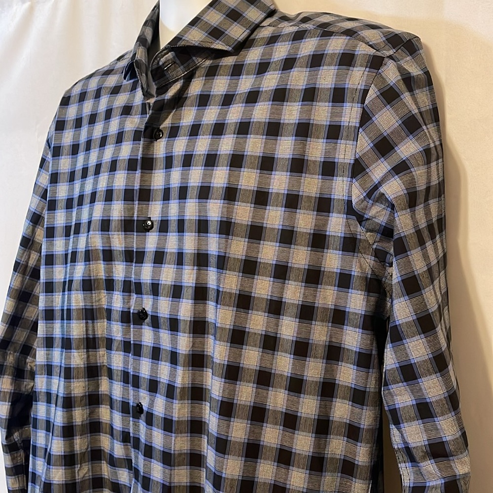 ANDREW FEZZA Button Down Shirt. Size 16- 16 1/2. 34/35 sleeve - Picture 3 of 11